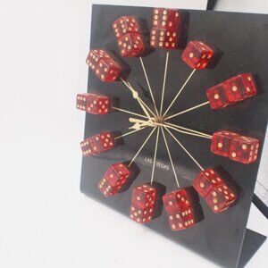 Vintage Las Vegas Dice Clock